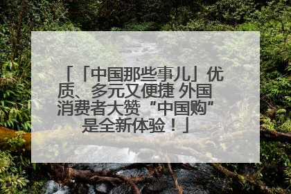 「中国那些事儿」优质、多元又便捷 外国消费者大赞“中国购”是全新体验！