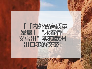 「内外贸高质量发展」“永春香 义乌出”实现欧洲出口零的突破