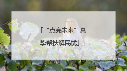 “点亮未来”真挚帮扶解民忧