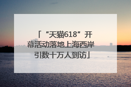 “天猫618”开幕活动落地上海西岸 引数十万人到访