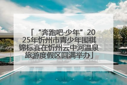 “奔跑吧·少年”2025年忻州市青少年围棋锦标赛在忻州云中河温泉旅游度假区圆满举办