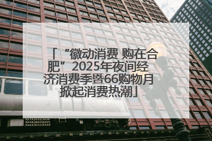 “徽动消费 购在合肥”2025年夜间经济消费季暨66购物月掀起消费热潮
