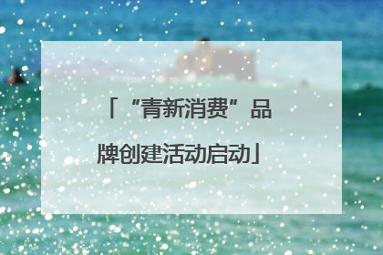 “青新消费”品牌创建活动启动