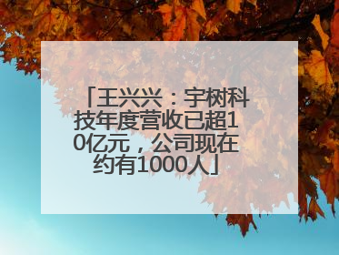 王兴兴：宇树科技年度营收已超10亿元，公司现在约有1000人