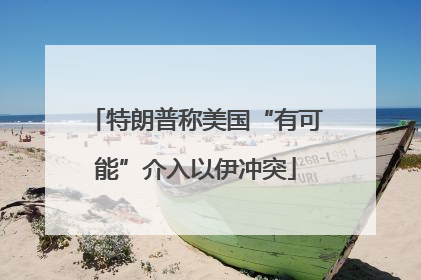 特朗普称美国“有可能”介入以伊冲突