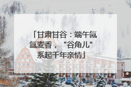 甘肃甘谷：端午氤氲麦香，“谷角儿”系起千年亲情