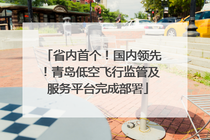 省内首个！国内领先！青岛低空飞行监管及服务平台完成部署