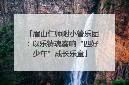眉山仁师附小管乐团：以乐铸魂奏响“四好少年”成长乐章