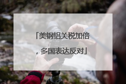 美钢铝关税加倍，多国表达反对
