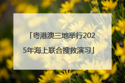 粤港澳三地举行2025年海上联合搜救演习