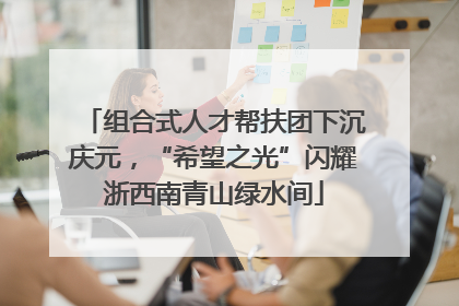 组合式人才帮扶团下沉庆元，“希望之光”闪耀浙西南青山绿水间