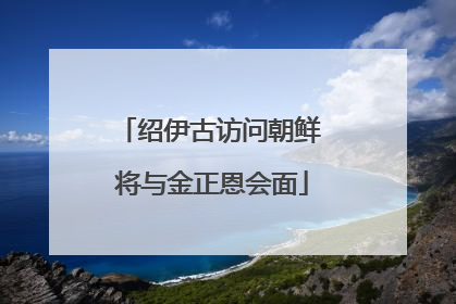 绍伊古访问朝鲜 将与金正恩会面