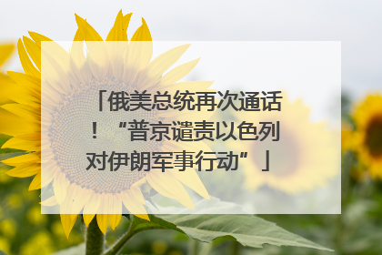 俄美总统再次通话！“普京谴责以色列对伊朗军事行动”