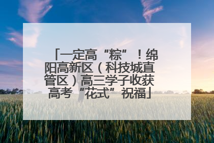 一定高“粽”！绵阳高新区（科技城直管区）高三学子收获高考“花式”祝福