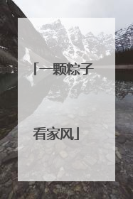 一颗粽子看家风