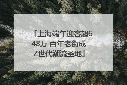 上海端午迎客超648万 百年老街成Z世代潮流圣地