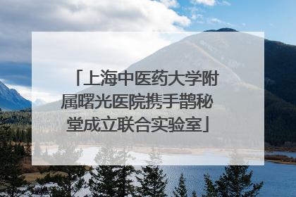 上海中医药大学附属曙光医院携手鹊秘堂成立联合实验室
