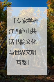 专家学者江西庐山共话书院文化与世界文明互鉴