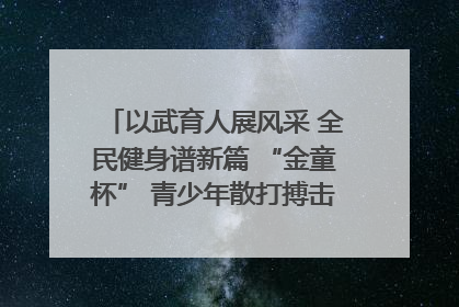 以武育人展风采 全民健身谱新篇 “金童杯” 青少年散打搏击邀请赛圆满落幕
