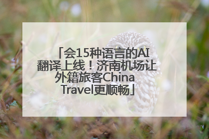 会15种语言的AI翻译上线！济南机场让外籍旅客China Travel更顺畅