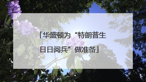 华盛顿为“特朗普生日日阅兵”做准备