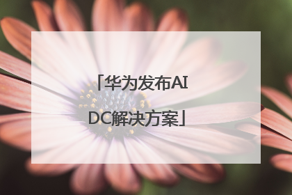 华为发布AI DC解决方案