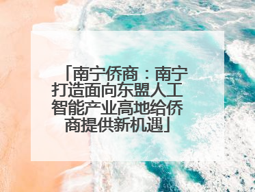 南宁侨商：南宁打造面向东盟人工智能产业高地给侨商提供新机遇