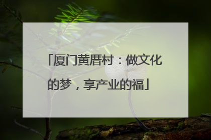 厦门黄厝村：做文化的梦，享产业的福