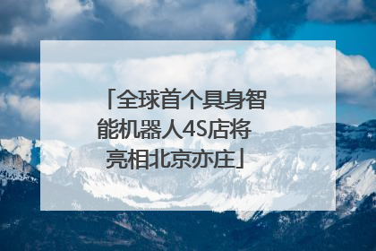 全球首个具身智能机器人4S店将亮相北京亦庄