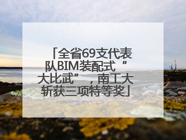 全省69支代表队BIM装配式“大比武”，南工大斩获三项特等奖