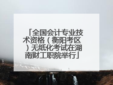 全国会计专业技术资格（衡阳考区）无纸化考试在湖南财工职院举行
