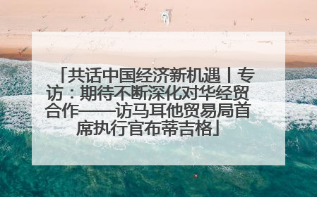 共话中国经济新机遇丨专访：期待不断深化对华经贸合作——访马耳他贸易局首席执行官布蒂吉格