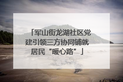 军山街龙湖社区党建引领三方协同铺就居民“暖心路”
