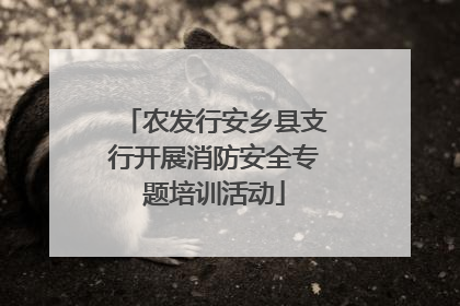 农发行安乡县支行开展消防安全专题培训活动