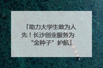 助力大学生敢为人先！长沙创业服务为“金种子”护航