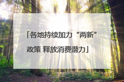 各地持续加力“两新”政策 释放消费潜力