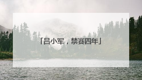 吕小军，禁赛四年