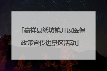 嘉祥县纸坊镇开展医保政策宣传进景区活动
