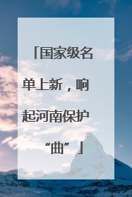 国家级名单上新，响起河南保护“曲”