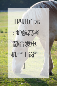 四川广元：护航高考 静音发电机“上岗”
