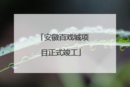 安徽百戏城项目正式竣工