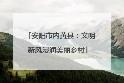 安阳市内黄县：文明新风浸润美丽乡村