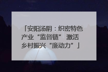 安阳汤阴：织密特色产业“监督链” 激活乡村振兴“廉动力”