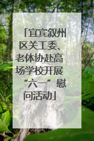 宜宾叙州区关工委、老体协赴高场学校开展“六一”慰问活动