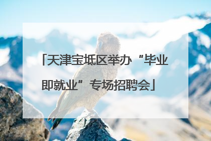 天津宝坻区举办“毕业即就业”专场招聘会