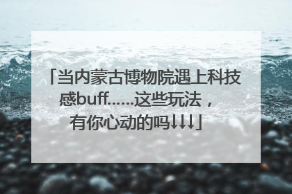 当内蒙古博物院遇上科技感buff……这些玩法，有你心动的吗↓↓↓