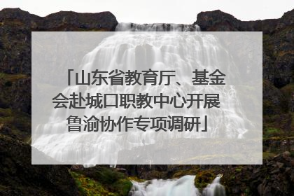 山东省教育厅、基金会赴城口职教中心开展鲁渝协作专项调研