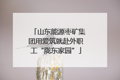 山东能源枣矿集团用爱筑就赴外职工“陇东家园”