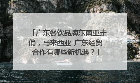 广东餐饮品牌东南亚走俏，马来西亚-广东经贸合作有哪些新机遇？
