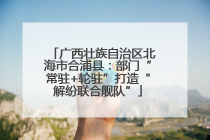 广西壮族自治区北海市合浦县：部门“常驻+轮驻”打造“解纷联合舰队”